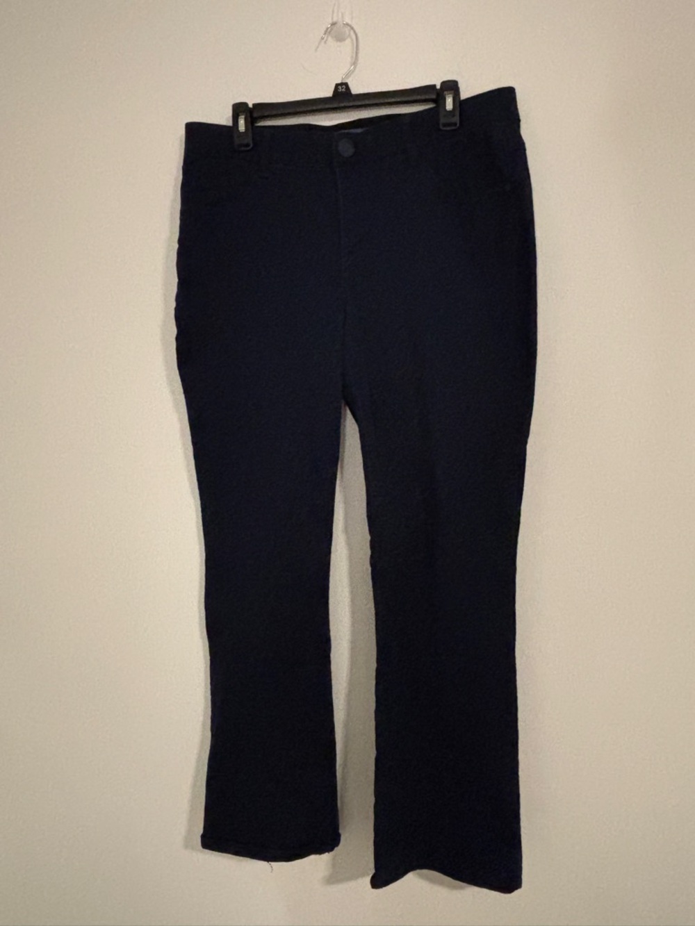Democracy Ab Solution Straight Leg Panta Sz 16W Navy Office Career Casual Preppy